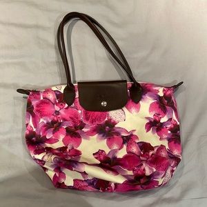 Longchamp floral patterned purse